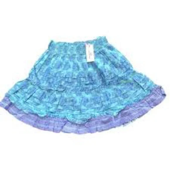 Vineyard Vines Blue & Lavender Tiered Mini Skirt - Picture 3 of 4